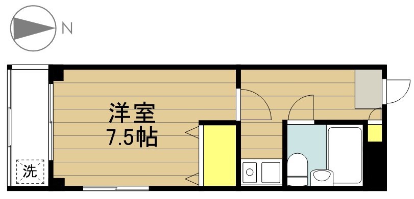 ネオコーポ市川 201号室 間取り