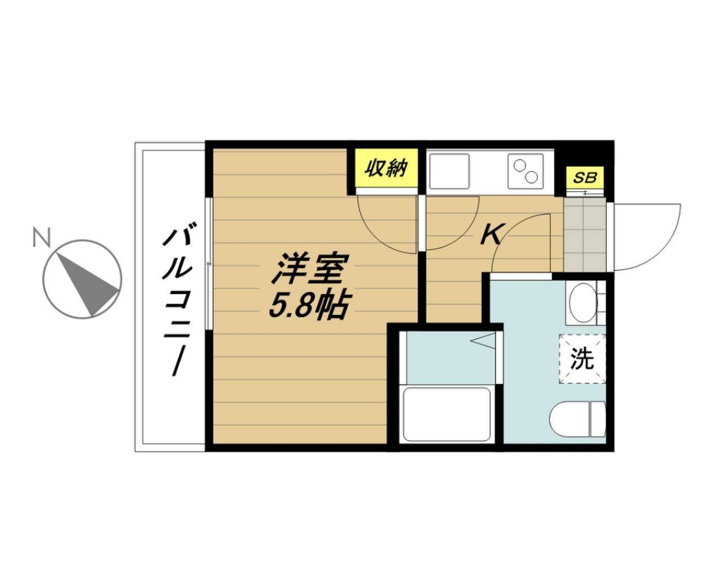 ベルクラシック 301号室 間取り