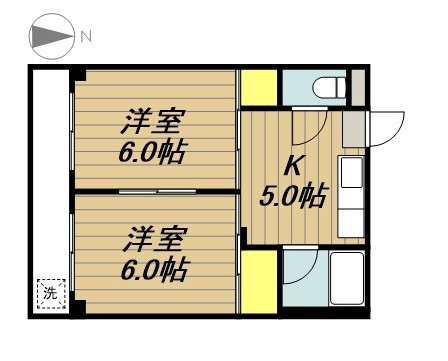 早乙女ハイツ 202号室 間取り