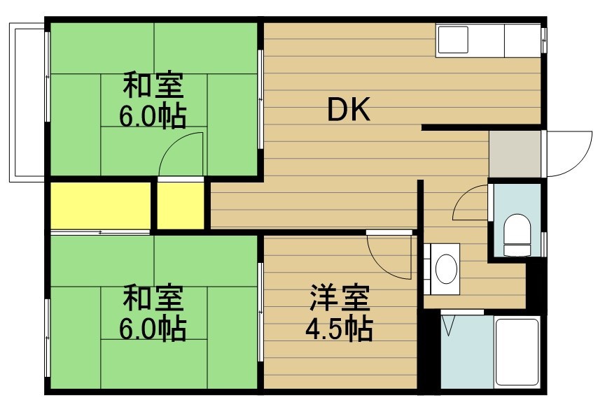 コーポ飯島 103号室 間取り