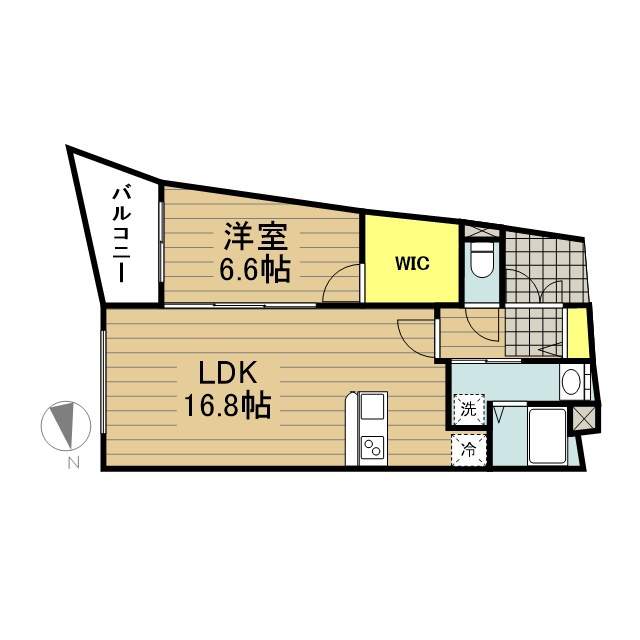 アルカンシエル 413号室 間取り