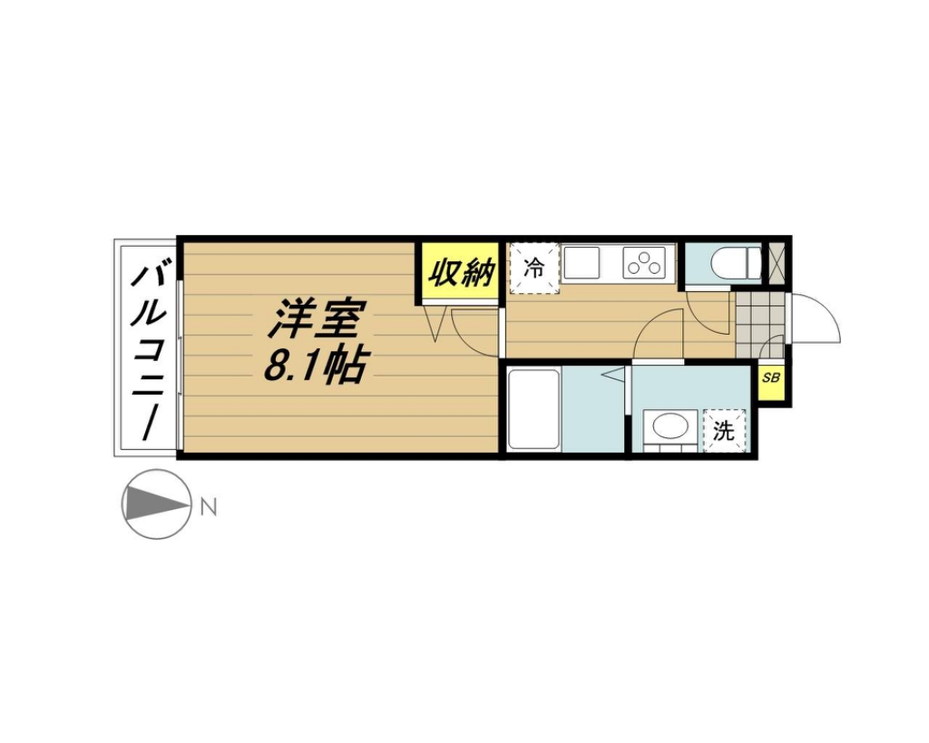 グランシャリオ 206号室 間取り