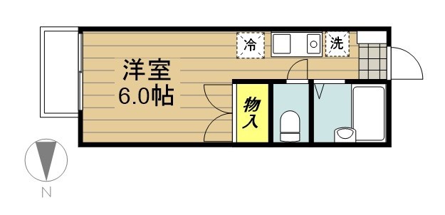 セジュル榎本 206号室 間取り