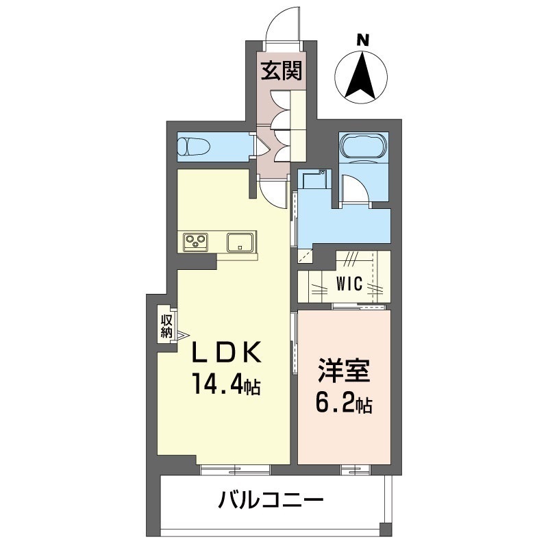 シャーメゾン　フローラ 202号室 間取り