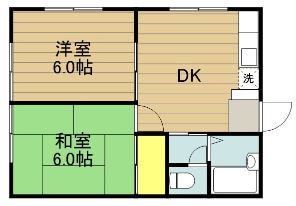 ハイツクリエーション 102号室 間取り
