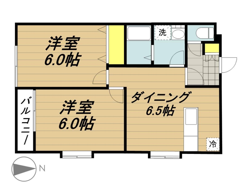 ソレイユ 201号室 間取り