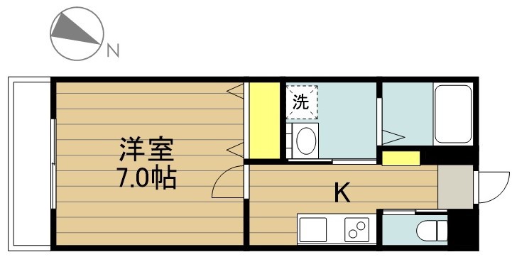 ＯＫＵＤＡハイツ 103号室 間取り