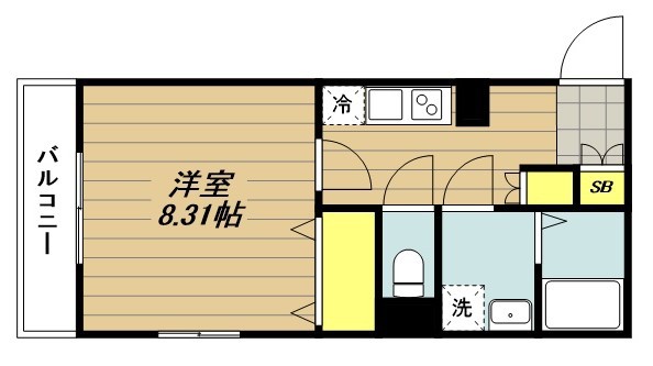 アルティジャーノＤ’ｓ　ＷＡＲＡＢＩ 205号室 間取り