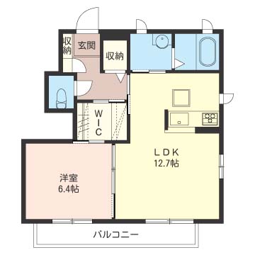 Ｍ’ｓコートＥ棟 101号室 間取り