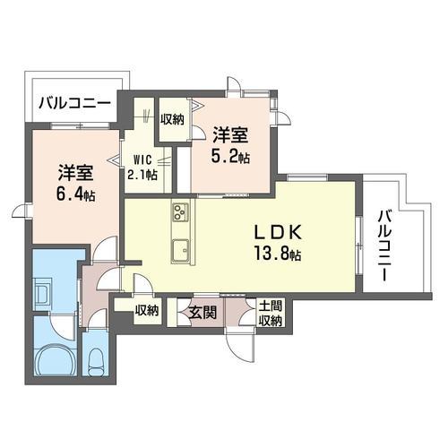 プレミアス　Ｋ 303号室 間取り