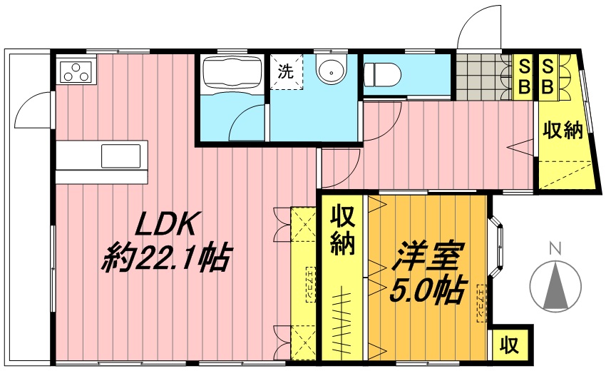 Ｓコート 301号室 間取り