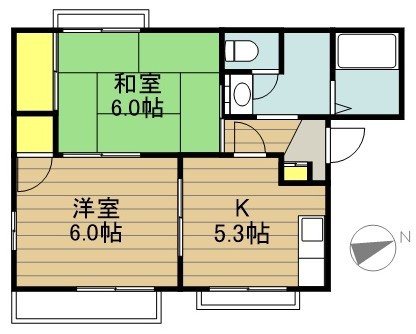 フレグランス辻Ａ棟 201号室 間取り