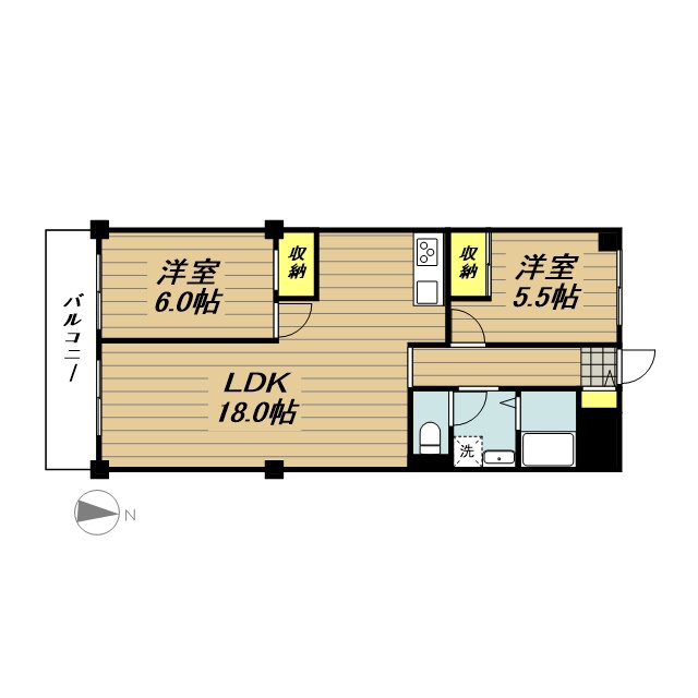 グランメール戸田 302号室 間取り