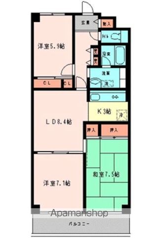 戸田第一スカイハイツ 間取り