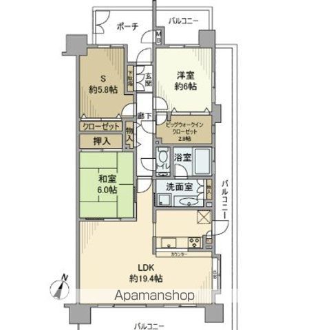 クレストフォルム武蔵浦和グランステージ 間取り