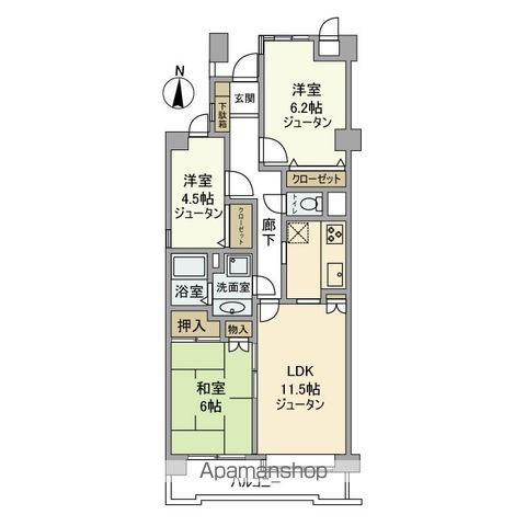 コスモパーク戸田弐番館 間取り