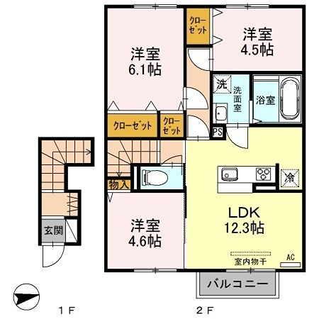 シュエットフルール  間取り
