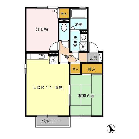 福岡県小郡市大崎800-5 間取り