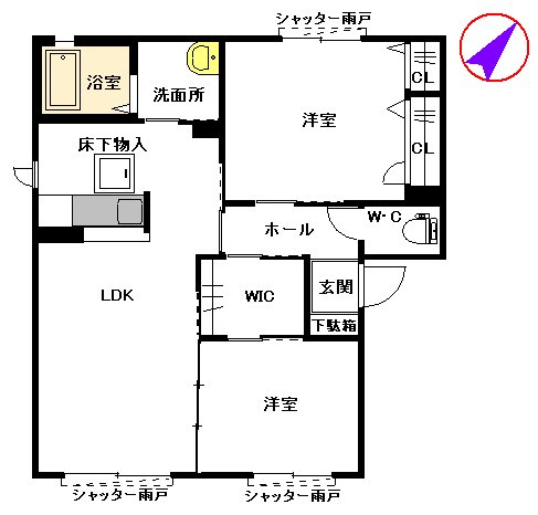 コンフォールハイムＤ棟 間取り
