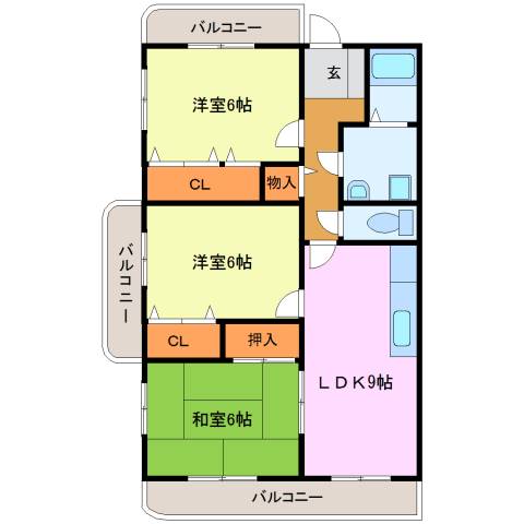 エスポワール南 間取り