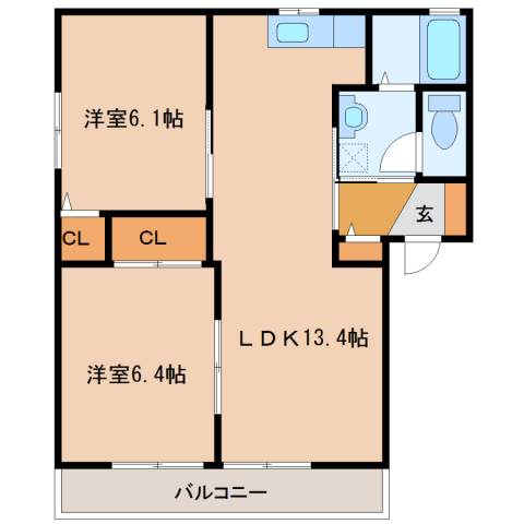 ウェストフィールド大保C棟 間取り