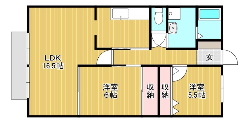 ファミリーハイツＫＯＧＡ　Ｂ棟 間取り