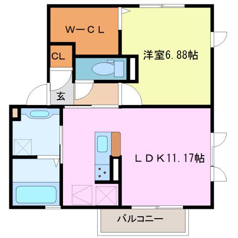 シャルムメゾンＡ棟 間取り