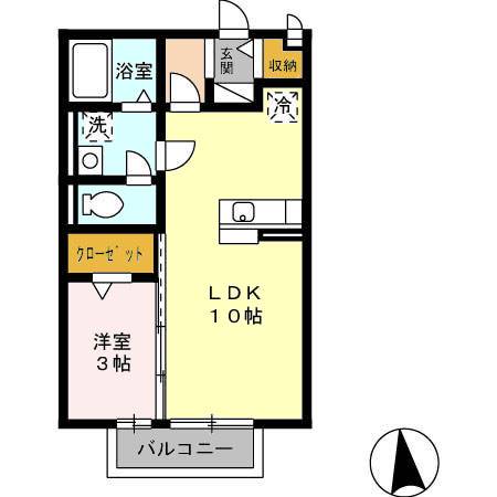 コートHiguchi　Ｂ棟 間取り