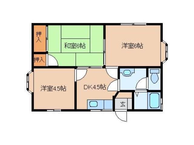 ＡウイングⅡ 間取り