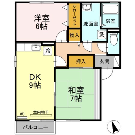 グランシャリオＡ棟 間取り