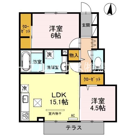 ルメート若葉Ⅱ 間取り