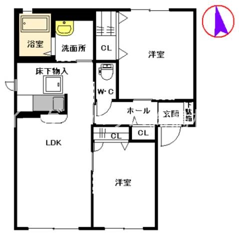 シャーメゾンA棟 間取り