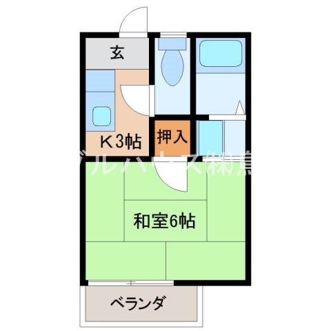 轟木ハイツC棟 間取り