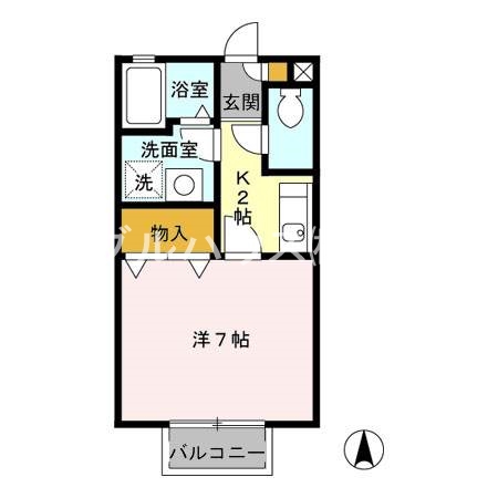 セジュール紅葉Ⅱ 間取り