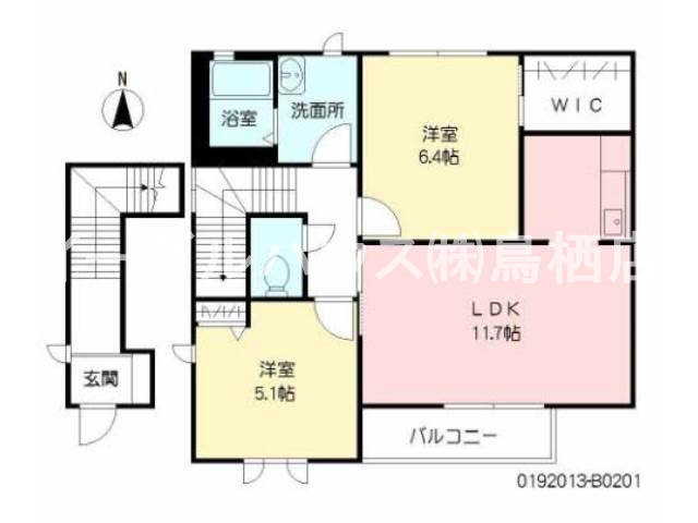 メゾン・ド・カメリアB棟 間取り