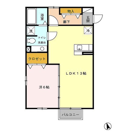 ジュネス・鳥栖 間取り