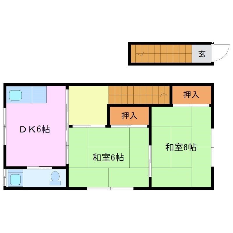 西村コーポ 間取り