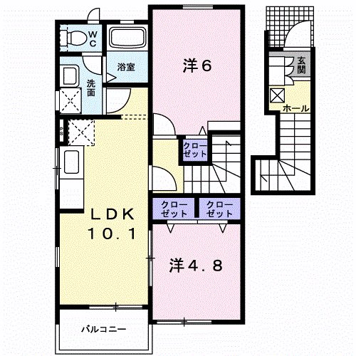 コータ・コート　Ｂ 間取り