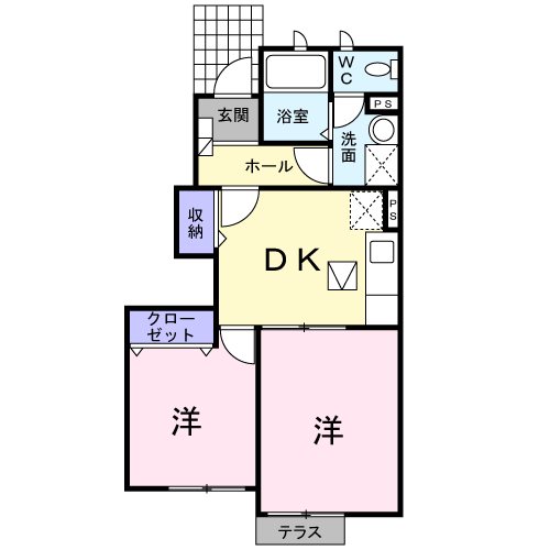 コータ・コート　Ｂ 間取り