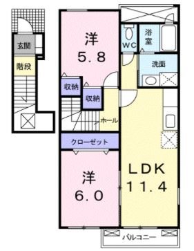 大分県日田市上城内町 間取り