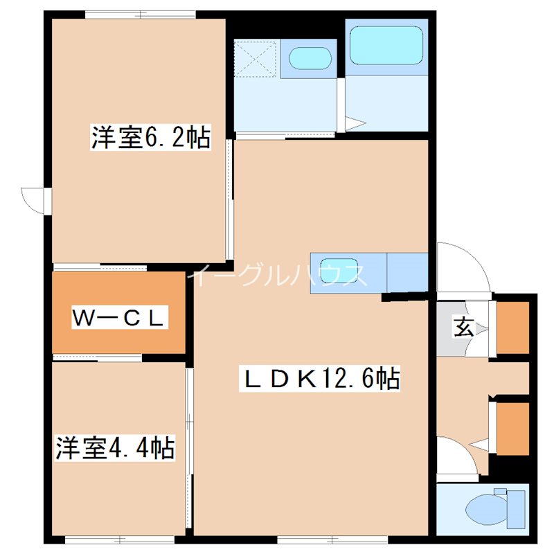 クレール・カメリアA棟 間取り