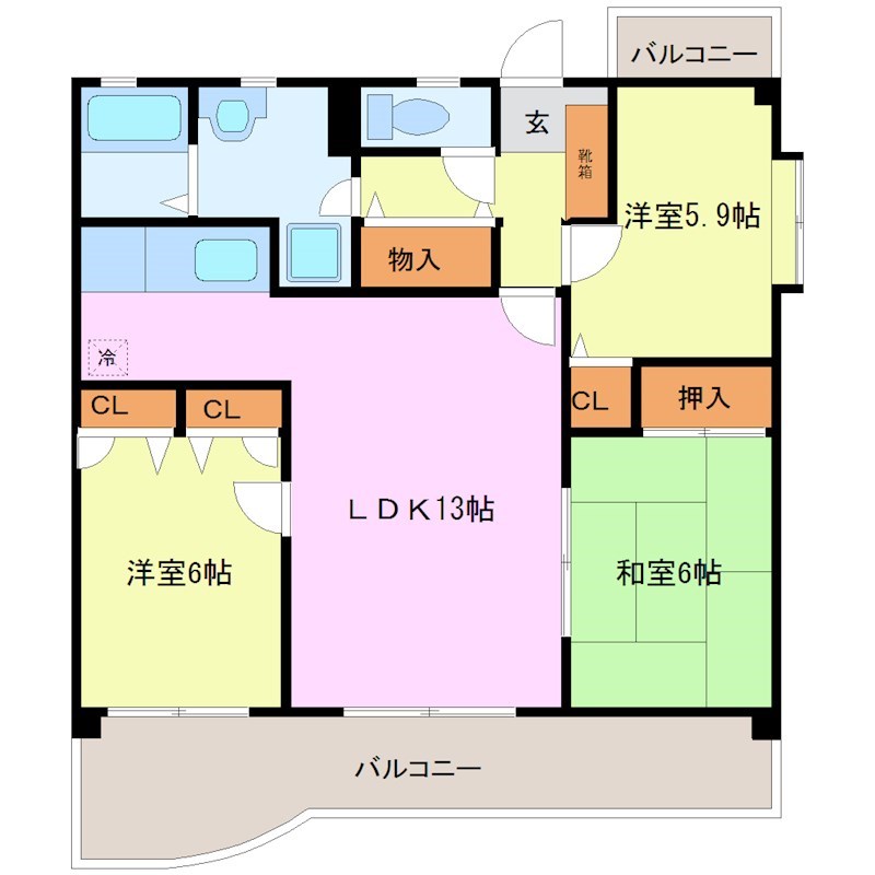 プレミール筑紫 間取り