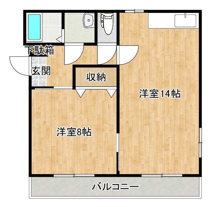 ハイツ久保山 間取り