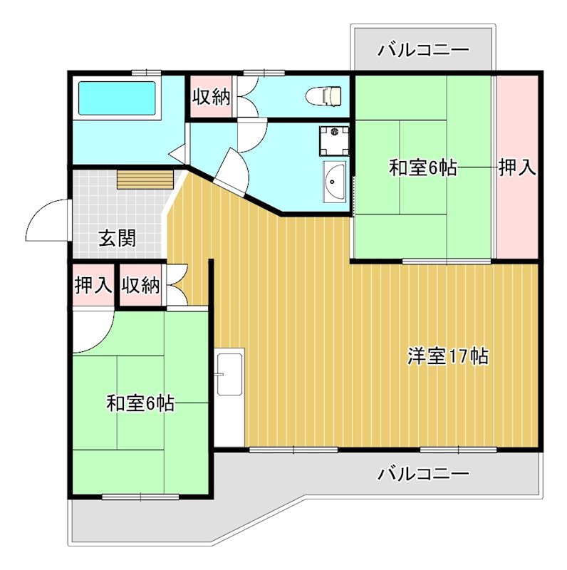 ビレッジ都府楼  間取り
