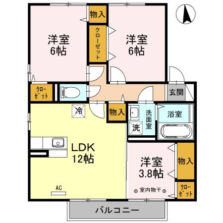 エスペランサ　リオ　Ｃ棟 間取り
