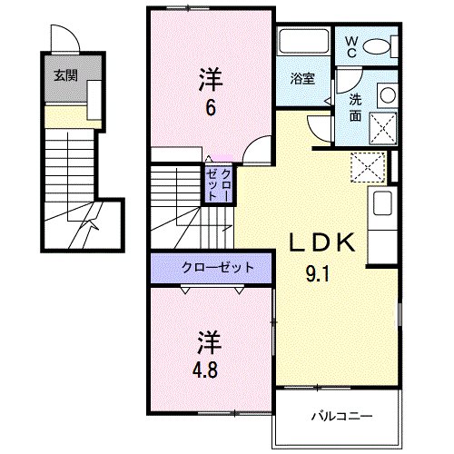 オアシスＢ 間取り