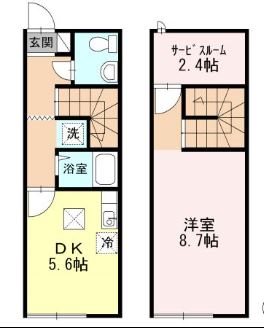 スプリングガーデンB棟 間取り