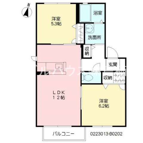 ピュアメゾン田代B棟 間取り