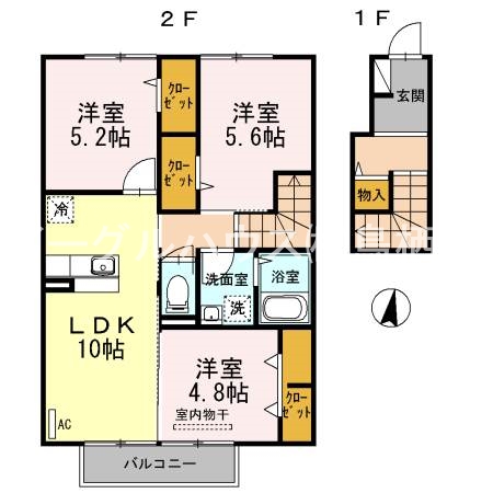 ルージュみやき 間取り