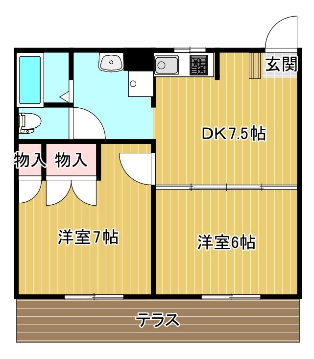 アビタシオンH　Ⅰ 間取り